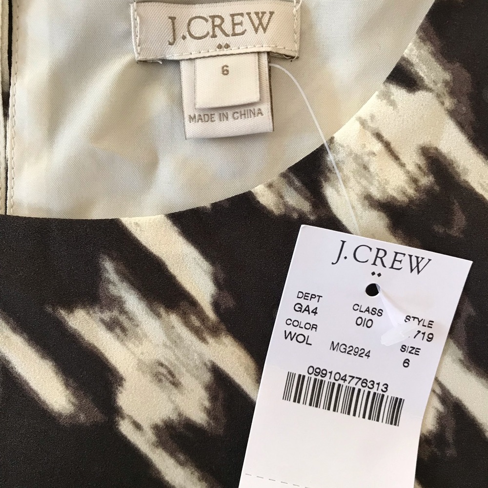 J.Crew houndstooth dress 6 $48 NWT - Picture 3 of 6